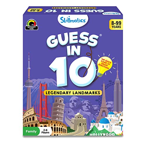 Skillmatics スキルマティクス アメリカ 海外輸入 知育玩具 Skillmatics Card Game - Guess in 10 Legendary Landmarks, Educational Travel Toys for Boys, Girls, and Kids Who Love Board Games, GeographySkillmatics スキルマティクス アメリカ 海外輸入 知育玩具