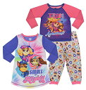 パウパトロール 子供服 パジャマセット 3T 日本サイズ100相当 スカイ リバティ チェイス 複数キャラクター ピンク/パープル キッズ ファッション 男の子...