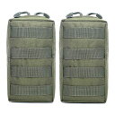 タクティカルポーチ ミリタリーポーチ サバイバルゲーム サバゲー アメリカ Tacticool 2 Pack Molle Pouches - Tactical ...