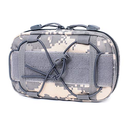 ƥݡ ߥ꥿꡼ݡ ХХ륲 Х ꥫ Tactical Molle Horizontal Admin Pouch Compact 1000D Utility EDC Tool Bag with Shoulder Strap (ACU)ƥݡ ߥ꥿꡼ݡ ХХ륲 Х ꥫ