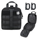 タクティカルポーチ ミリタリーポーチ サバイバルゲーム サバゲー アメリカ LIVANS Tactical First Aid Pouch, Molle EMT...