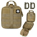 タクティカルポーチ ミリタリーポーチ サバイバルゲーム サバゲー アメリカ LIVANS Tactical First Aid Pouch, Molle EMT...