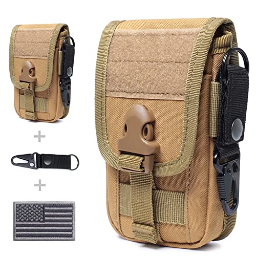 タクティカルポーチ ミリタリーポーチ サバイバルゲーム サバゲー アメリカ Tactical Molle Phone Pouch EDC Cellphone Holder Smartphone Organizer Bag with US Flag Patch Molle Key Ringタクティカルポーチ ミリタリーポーチ サバイバルゲーム サバゲー アメリカ