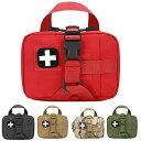 タクティカルポーチ ミリタリーポーチ サバイバルゲーム サバゲー アメリカ Red Molle First Aid Pouch, Molle Ifak Pouc...