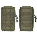 タクティカルポーチ ミリタリーポーチ サバイバルゲーム サバゲー アメリカ Azarxis Molle Pouches, Tactical Compact ED...