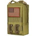 タクティカルポーチ ミリタリーポーチ サバイバルゲーム サバゲー アメリカ bvya Tactical Molle Pouch Multi-Purpose Compact Waist Pack Water-Resistant Small Utility Pouch with Flag Patタクティカルポーチ ミリタリーポーチ サバイバルゲーム サバゲー アメリカ