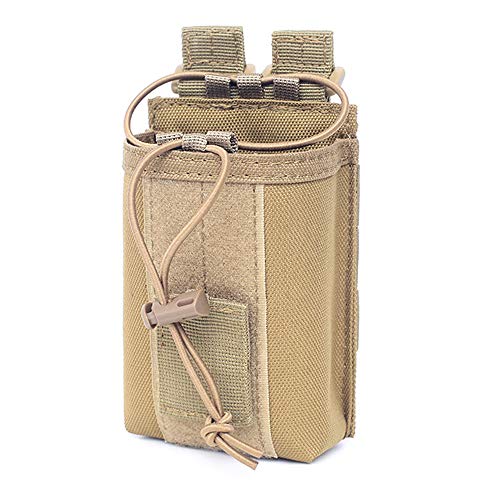 タクティカルポーチ ミリタリーポーチ サバイバルゲーム サバゲー アメリカ JINJULI Tactical Military Molle Radio Pouch Holder Case for Walkie Talkies (Khaki)タクティカルポーチ ミリタリーポーチ サバイバルゲーム サバゲー アメリカ