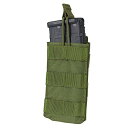 タクティカルポーチ ミリタリーポーチ サバイバルゲーム サバゲー アメリカ Single M4/M16 Open Top Mag Pouch Color- OD...