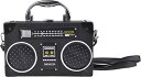 QZUnique ハンドバッグ カバン ユニーク かわいい QZUnique Tape Shaped Shoulder Bag Radio Recorder PU Crossbody Bag Women's Retro Evening Bag Handbag Clutch PurseQZUnique ハンドバッグ カバン ユニーク かわいい