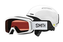 スノーボード ウィンタースポーツ 海外モデル ヨーロッパモデル アメリカモデル SMITH Youth Glide Jr MIPS Helmet/Rascal Snow Goggle Combo (White, X-Small)スノーボード ウィンタースポーツ 海外モデル ヨーロッパモデル アメリカモデル