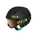 Xm[{[h EB^[X|[c COf [bpf AJf Giro Launch CP Youth Snow Helmet w/Matching Goggles - Matte Black/Party Blocks - Size XS (48.5?52cXm[{[h EB^[X|[c COf [bpf AJf