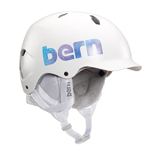スノーボード ウィンタースポーツ 海外モデル ヨーロッパモデル アメリカモデル 【送料無料】BERN, Kids Winter Bandito Snow Helmet, Satin Galaxy Logo, S/Mスノーボード ウィンタースポーツ 海外モデル ヨーロッパモデル アメリカモデル