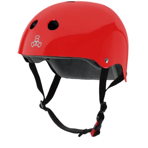 إå ܡ ȥܡ ǥ ľ͢ Triple Eight The Certified Sweatsaver Helmet for Skateboarding, BMX, and Roller Skating, Red Glossy, Small/Mediumإå ܡ ȥܡ ǥ ľ͢