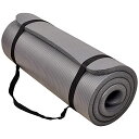ヨガマット フィットネス BalanceFrom GoCloud All-Purpose 1-Inch Extra Thick High Density Ant...