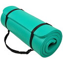 ヨガマット フィットネス BalanceFrom GoCloud All-Purpose 1-Inch Extra Thick High Density Ant...