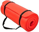 ヨガマット フィットネス BalanceFrom GoCloud All-Purpose 1-Inch Extra Thick High Density Ant...