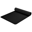 K}bg tBbglX Retrospec Laguna Yoga Mat for Women & Men - Thick, Non Slip Exercise Mat for Home Workout, BlackK}bg tBbglX