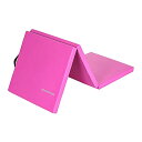 ヨガマット フィットネス BalanceFrom Three Fold Folding Exercise Mat with Carrying Handles f...