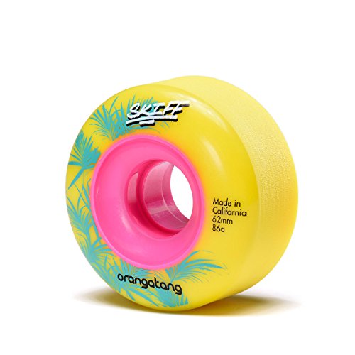 ウィール タイヤ スケボー スケートボード 海外モデル Orangatang Skiff 62 mm 86a All-Terrain Skateboard Wheels w/Loaded Jehu V2 Bearings (Yellow, Set of 4)ウィール タイヤ スケボー スケートボード 海外モデル