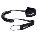 サーフィン リーシュコード マリンスポーツ AQUARM SUP Leash 8/10 feet Coiled Premium Stand Up Paddle ...
