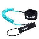 サーフィン リーシュコード マリンスポーツ AQUARM SUP Leash 8/10 feet Coiled Premium Stand Up Paddle ...