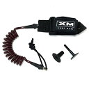 サーフィン リーシュコード マリンスポーツ XM SURF MORE Bodyboard Leash - Premium Coiled EZ-FIT Wrist...