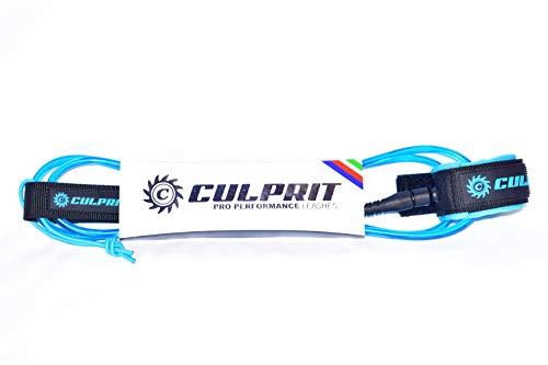 サーフィン リーシュコード マリンスポーツ 【送料無料】Culprit Surf 6ft COMP Pro Performance Surf Board Leash - Blueサーフィン リーシュコード マリンスポーツ