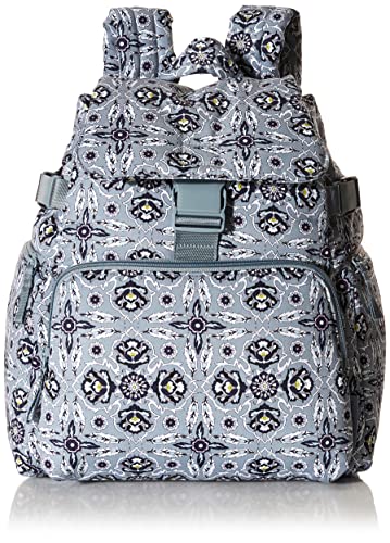 Fubh[ xubh[ AJ t_B}CA~ { Vera Bradley Women's Cotton Utility Backpack, Plaza Tile - Recycled Cotton, One SizeFubh[ xubh[ AJ t_B}CA~ {