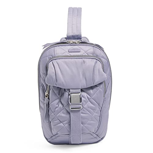 Fubh[ xubh[ AJ t_B}CA~ { Vera Bradley Women's Performance Twill Utility Sling Backpack, Lavender Sky, One SizeFubh[ xubh[ AJ t_B}CA~ {