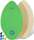 サーフィン スキムボード マリンスポーツ BPS 'Shaka' 30 Inch No Wax Needed Skim Board - High Gloss Coated Wood Skimboard with EVA Pads - Skim Board for Beach or Flatland (Green)サーフィン スキムボード マリンスポーツ