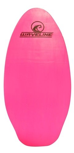 サーフィン スキムボード マリンスポーツ Waveline Neon Wooden Skimboard (Choose Size and Color) (Pink, 30