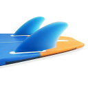 サーフィン フィン マリンスポーツ AQUBONA Twin Keel Fins, Single Tabs Fins Surfboard Fins, Twin ...