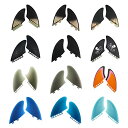 サーフィン フィン マリンスポーツ AQUBONA Twin Keel Fins, Single Tab Dual Tabs Fins Surfboard Fi...