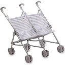 ジェーシートイズ 赤ちゃん おままごと ベビー人形 JC Toys Boutique | Twin Folding Umbrella Doll Stroller...