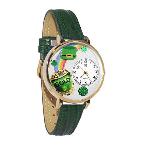 rv C܂Ȃ킢 v[g NX}X jZbNX Whimsical Gifts St. Patrick's Day Irish Pot of Gold 3D Watch | Gold Finish Large | Unique Fun Novelty | Handmade in USA | Green rv C܂Ȃ킢 v[g NX}X jZbNX