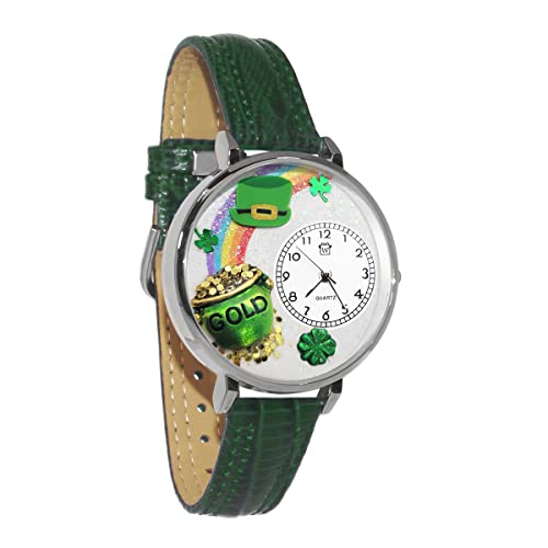 rv C܂Ȃ킢 v[g NX}X jZbNX Whimsical Gifts St. Patrick's Day Irish Pot of Gold 3D Watch | Silver Finish Large | Unique Fun Novelty | Handmade in USA | Greerv C܂Ȃ킢 v[g NX}X jZbNX