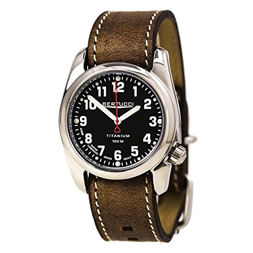 腕時計 ベルトゥッチ メンズ 逆輸入 海外モデル 【送料無料】Bertucci A-2T HIGHPOLISH Watch Black - Nut Brown Leather腕時計 ベルトゥッチ メンズ 逆輸入 海外モデル
