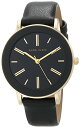 腕時計 アンクライン レディース Anne Klein Women's Japanese Quartz Dress Watch with Faux Leather Strap, Black, 16 (Model: AK/38..