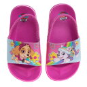 パウパトロール アメリカ直輸入 子供服 キッズ ファッション Nickelodeon Kids Girls Paw Patrol Slides Open Toe Backstrap - Skye and Everest Sandals Beach Pool Summer Water Shoes - Pink (size 7-8 toパウパトロール アメリカ直輸入 子供服 キッズ ファッション