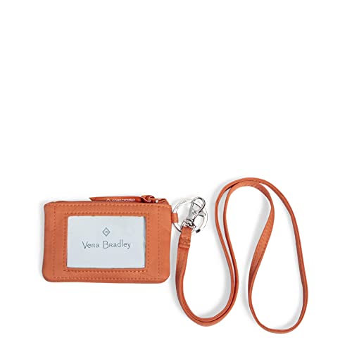 ヴェラブラッドリー ヴェラブラッドリー パスケース IDケース 定期入れ ベラブラッドリー Vera Bradley Women's Cotton Zip ID Case and Lanyard Combo, Orange Bell Pepper - Recycled Cotton, One Sizeヴェラブラッドリー パスケース IDケース 定期入れ ベラブラッドリー