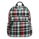 ヴェラブラッドリー ベラブラッドリー アメリカ フロリダ州マイアミ 日本未発売 Vera Bradley Women's Cotton Campus Backpack, Ribbons Plaid - Recycled Cotton, One Sizeヴェラブラッドリー ベラブラッドリー アメリカ フロリダ州マイアミ 日本未発売