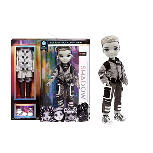 レインボーハイ Rainbow High おもちゃ フィギュア 人形 Rainbow High Shadow Series 1 Ash Silverstone- Greyscale Boy Fashion Doll. 2 Silver Designer Outfits to Mix & Match with Accessories, Great Gift,レインボーハイ Rainbow High おもちゃ フィギュア 人形