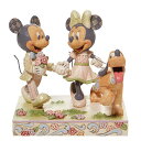 楽天angelicaエネスコ Enesco 置物 インテリア 海外モデル アメリカ Enesco Jim Shore Disney Traditions White Woodland Mickey and Minnie Mouse Walking Pluto Figurine, 5.67 Inch, Multicolorエネスコ Enesco 置物 インテリア 海外モデル アメリカ