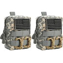 タクティカルポーチ ミリタリーポーチ サバイバルゲーム サバゲー アメリカ FRTKK 2 Pack Molle Pouches - Tactical Comp...
