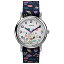 腕時計 タイメックス レディース Timex Womens Watch Peanuts Weekender Casual Ladies Wristwatch - Featuring Snoopy and Woodstock in a Floral Motif, Silver-Tone Case with Blue Fabric Strap (31mm)腕時計 タイメックス レディース