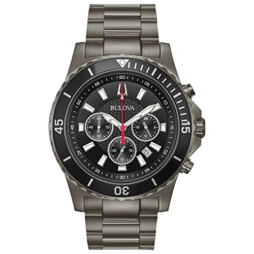 楽天angelica腕時計 ブローバ メンズ Bulova Men's Classic Sport Grey Ion Plated Stainless Steel 6-Hand Chronograph Quartz Watch Style: 98B337腕時計 ブローバ メンズ