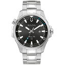 楽天angelica腕時計 ブローバ メンズ Bulova Men's Marine Star 'Series B' Stainless Steel Watch, Black Sunray Dial Style: 96B382腕時計 ブローバ メンズ