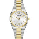 腕時計 ブローバ レディース Bulova Ladies' Classic Surveyor Two-Tone Stainless Steel 3-Hand C...