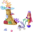 バービー バービー人形 ファンタジー 人魚 マーメイド Barbie Mermaid Power Doll Playset, Chelsea Mermaid Doll with 4 Sea Animal Pets, Coral Reef Play Area, Stroller Accessoriesバービー バービー人形 ファンタジー 人魚 マーメイド