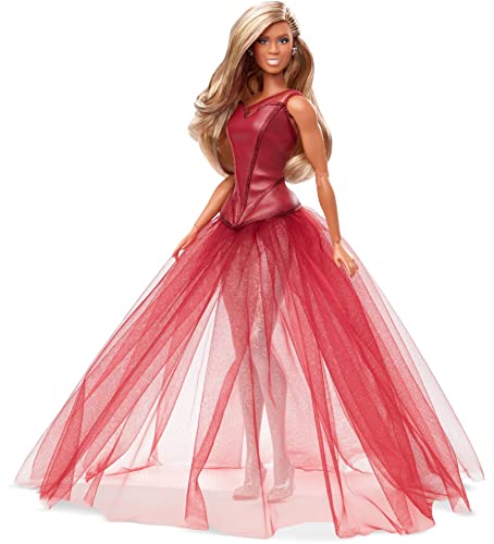 バービー バービー人形 Barbie Tribute Collection Laverne Cox Doll, Collectible Doll Wearing Layered Look with Glittery Bodysuit and Tulle Gown, Gift for Collectorsバービー バービー人形